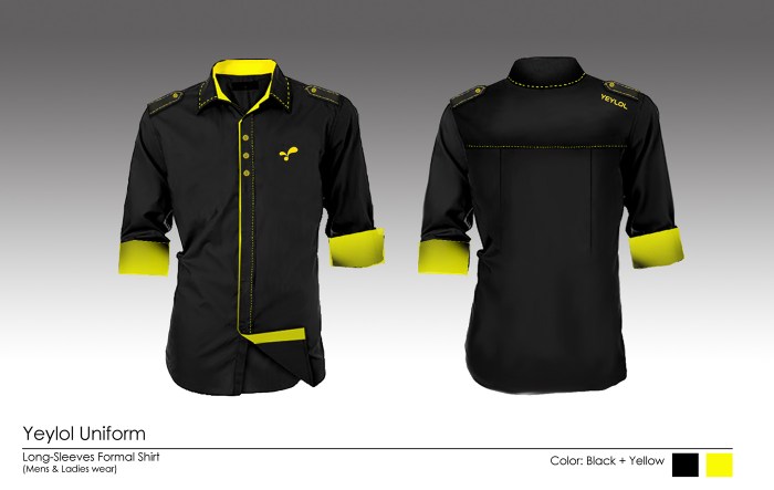 Contoh desain baju seragam