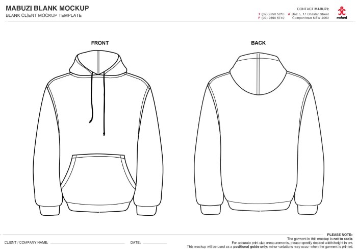 Contoh desain sweater hoodie