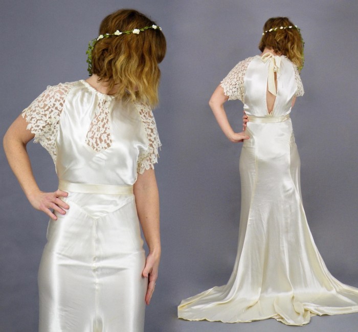 30s style wedding dresses