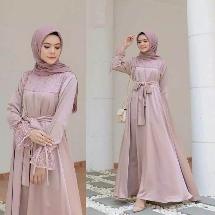 Contoh desain gamis modern